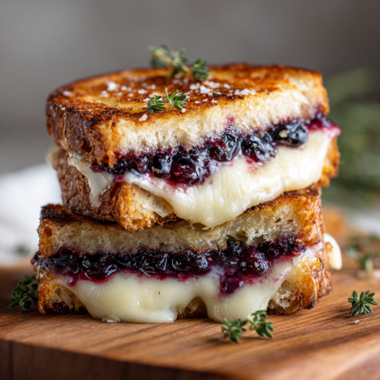 Blueberry Lemon Thyme Grilled Cheese