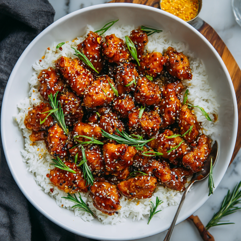 Crispy Chinese Honey Garlic Chicken (30 Minutes)