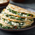 Spinach and Feta Quesadillas