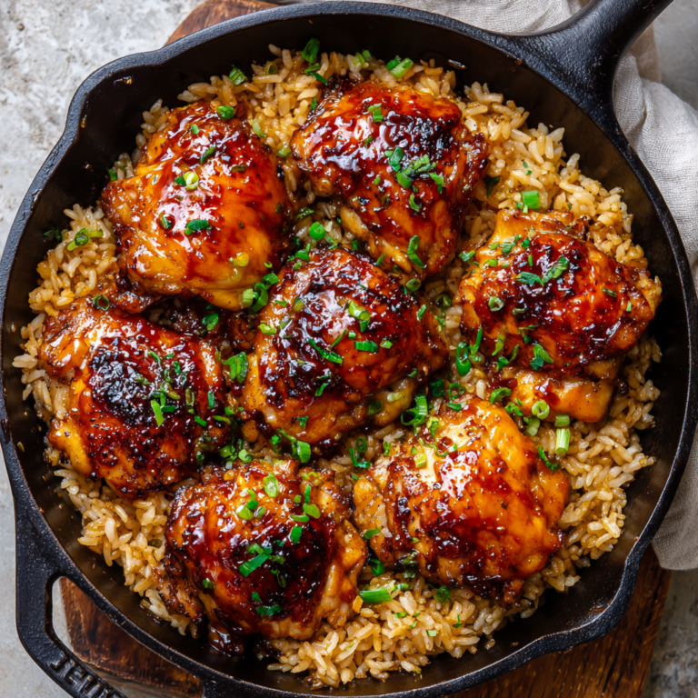 Honey BBQ Chicken Rice (Easy One-Pan Dinner Everyone Loves)