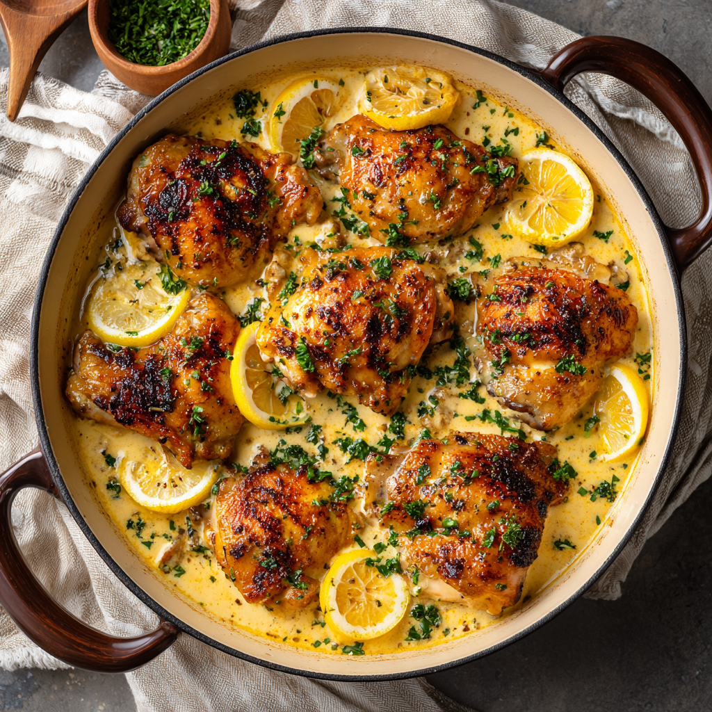 Baked Lemon Butter Chicken (Slow-Baked, Creamy & Comforting)