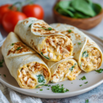 Cheesy Garlic Chicken Wraps: A Tasty Dinner Delight