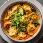 Thai Red Curry Dumpling Soup