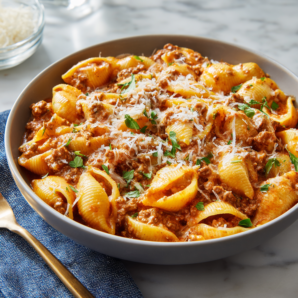 You are currently viewing Creamy Beef and Shells (Easy 30-Minute Comfort Dinner)