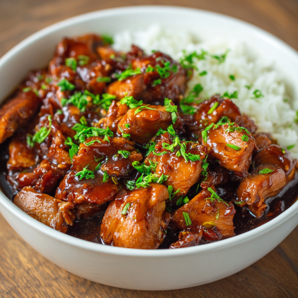 You are currently viewing Crock Pot Bourbon Chicken Recipe (Sweet, Sticky & Effortless)