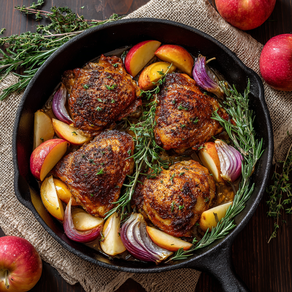 You are currently viewing Rosemary Apple Cider Chicken (Easy One-Pan Fall Dinner)