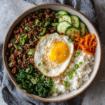 Korean Ground Beef Bowl (25 Minutes)