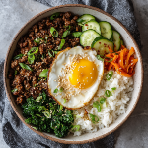Read more about the article Korean Ground Beef Bowl (25 Minutes)