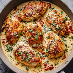 Read more about the article Marry Me Chicken (Sun-Dried Tomato Parmesan Cream Sauce)