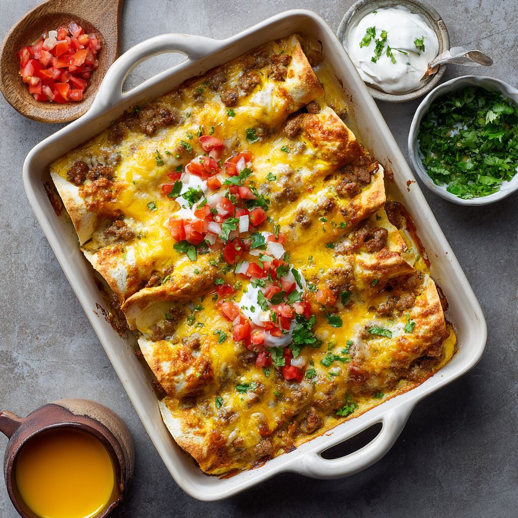You are currently viewing Breakfast Enchiladas (Make-Ahead & Oven-Baked): The Ultimate Comfort Breakfast for Busy Mornings