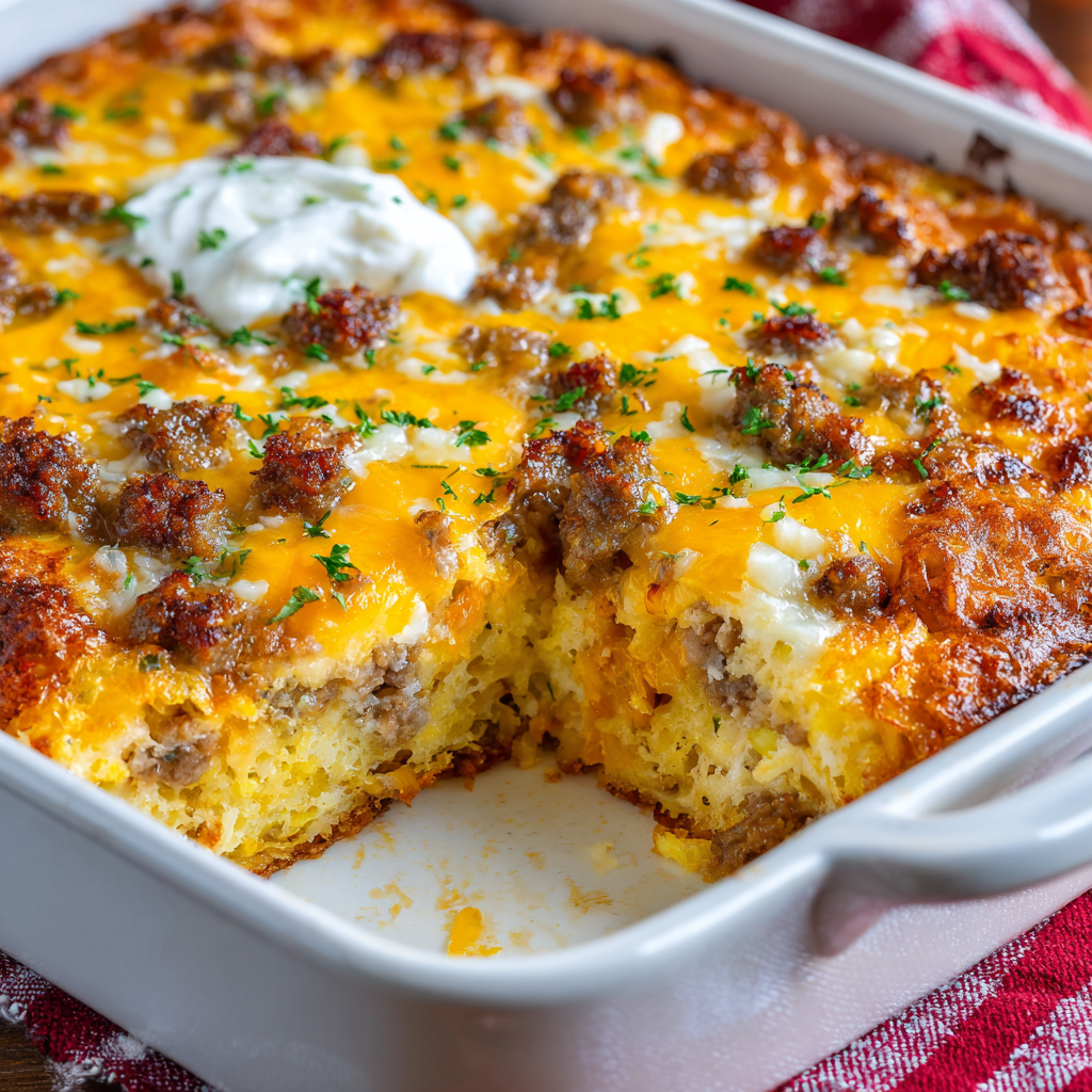You are currently viewing Sausage Hash Brown Breakfast Casserole: The Ultimate Comfort Breakfast for Every Occasion