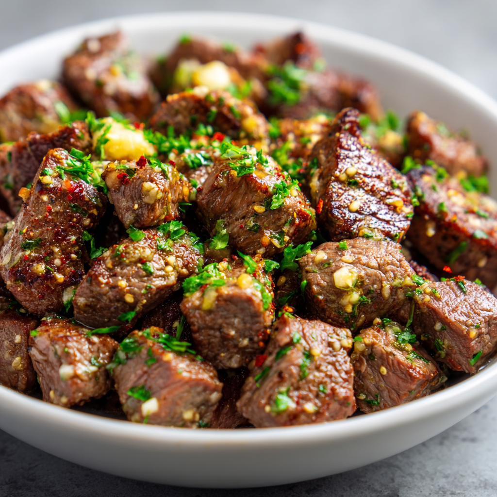 You are currently viewing Air Fryer Garlic Butter Steak Bites: The Ultimate Guide to Juicy, Flavor-Packed Perfection