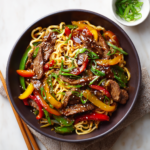 Sticky Beef Noodles