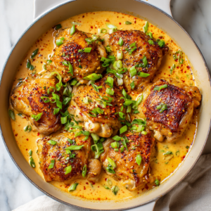 Read more about the article Skillet Bang Bang Chicken Thighs
