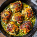 Herb Garlic Butter Chicken Thighs