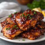Slow Cooker BBQ Chicken Thighs