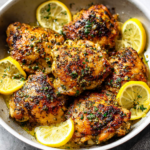 Mediterranean Lemon Garlic Chicken Thighs (Easy Skillet Recipe)