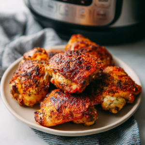 Read more about the article Air Fryer Chicken Thighs (Extra Crispy + Juicy)
