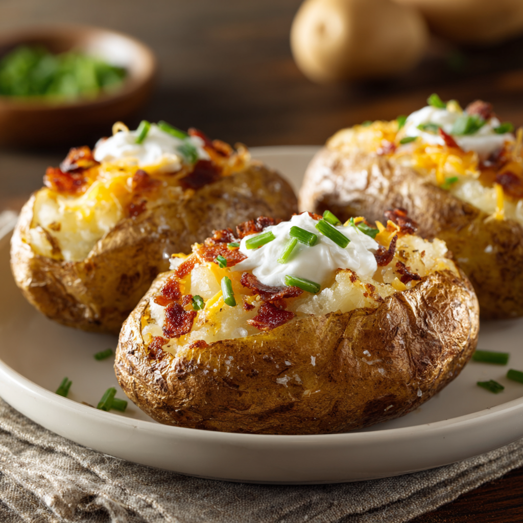 You are currently viewing Air Fryer Baked Potatoes: The Ultimate Guide to Crispy Skin and Fluffy Perfection