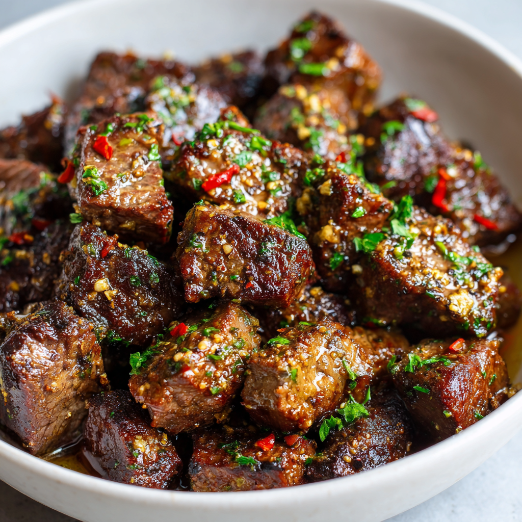 You are currently viewing Air Fryer Garlic Butter Steak Bites: The Ultimate Guide to Juicy, Flavor-Packed Steak in Minutes