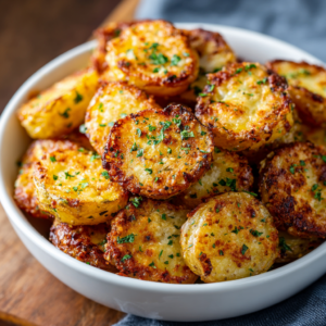 Read more about the article Air Fryer Baked Garlic Parmesan Potatoes: The Ultimate Crispy, Flavor-Packed Side Dish