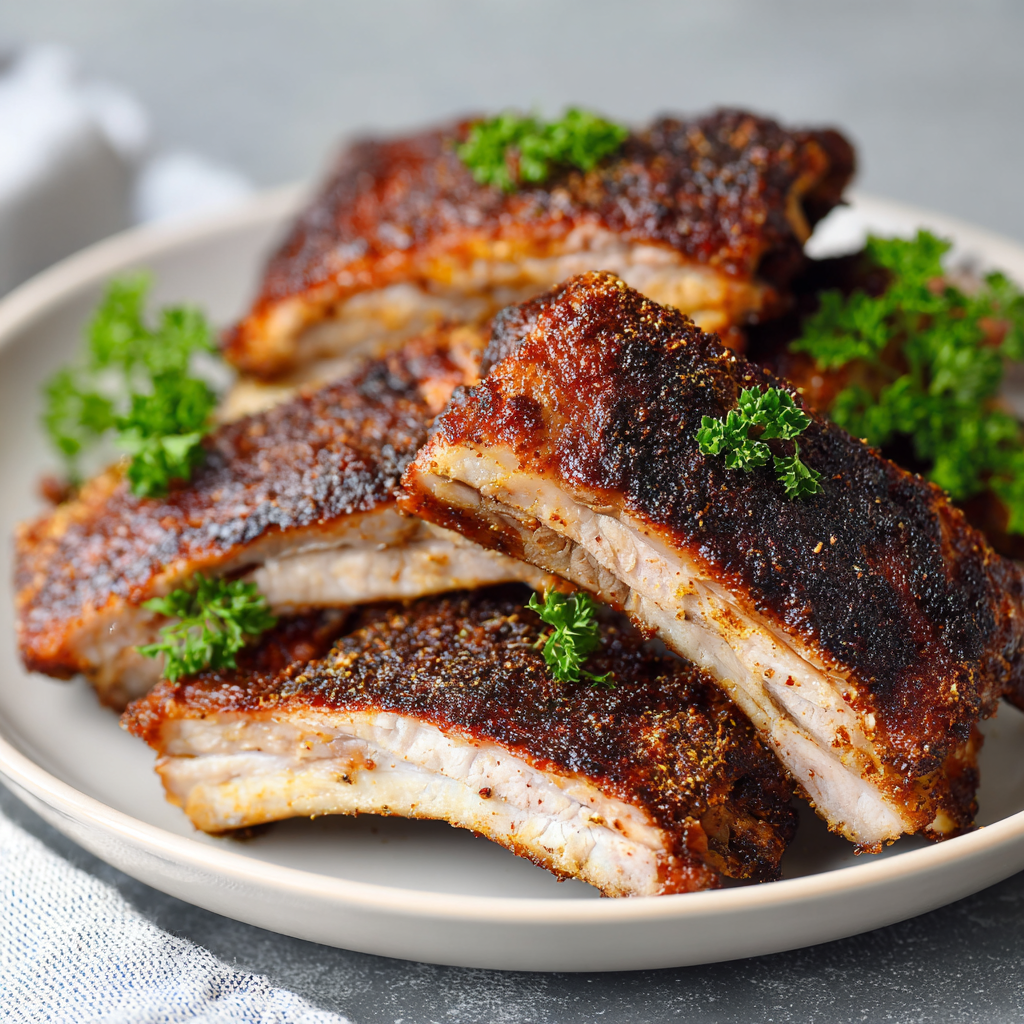 You are currently viewing Crispy Air Fryer Ribs Without Barbecue Sauce