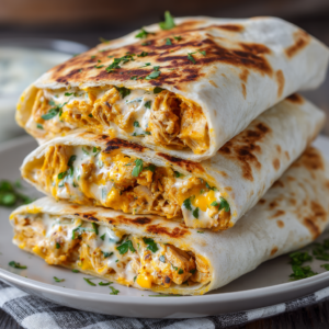 Read more about the article Cheesy Garlic Chicken Wraps