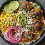 Street Corn Chicken Rice Bowl