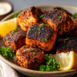 Blackened Air Fryer Salmon Bites