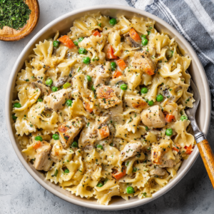Read more about the article Quick Chicken Pot Pie Pasta (Easy 40-Minute Comfort Food Dinner)
