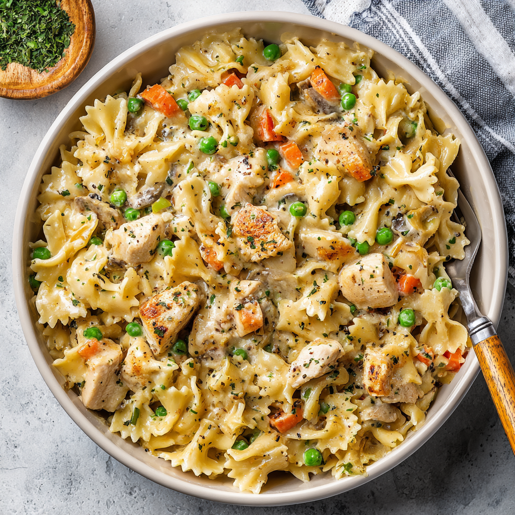 You are currently viewing Quick Chicken Pot Pie Pasta (Easy 40-Minute Comfort Food Dinner)