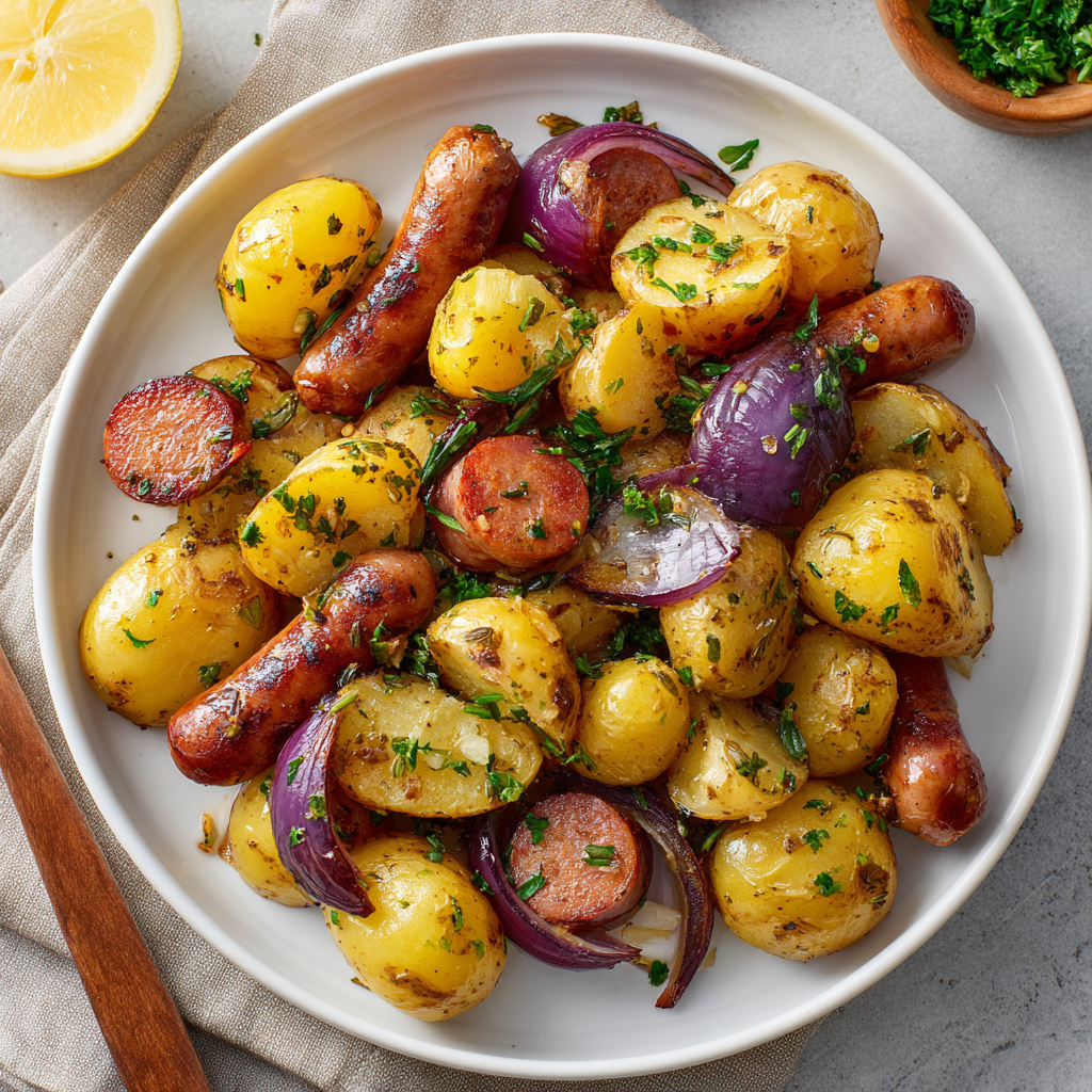 You are currently viewing Easy Air Fryer Sausage and Potatoes